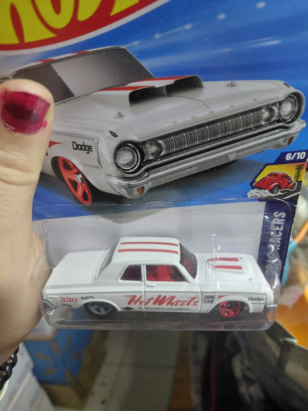 2026 Hot Wheels '64 Dodge 330 from the Drag Racers series (6/10, number 126/250)